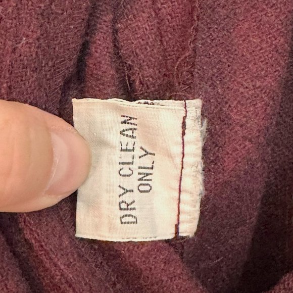 Vintage Sasson Paris Wool Blend Western Belted Wrap Dress Size 4/5 - Picture 13 of 13